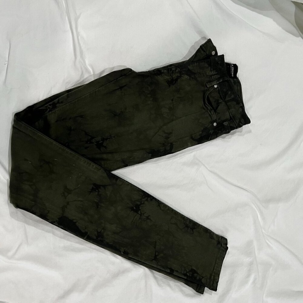 Black Orchid Gisele High Rise Skinny Jeans Dark Green Bite the Bullet